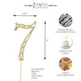 thumbnail image 2 of Sparkly Rhinestones Gold Cake Topper - Symbol and Number Decoration for Wedding, Birthday, Gender Reveal & Anniversary Cakes (7), 2 of 5
