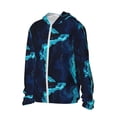 thumbnail image 2 of Sigee Blue Marble And Gold Print UPF50+ Men's Sun Protection Hoodie Shirt SPF UV Shirt Long Sleeve Fishing Outdoor Lightweight, S-3XL, 2 of 9