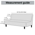 thumbnail image 2 of Dowbom Armless Futon Slipcover,Stretch Foldable Sofa Bed Slipcover Protector Anti-Dust Removable Washable Spandex Printed Futon Cover for Living Room Bedroom Decoration-medium(160-190cm)-I, 2 of 7