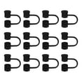 thumbnail image 1 of Tapa de funda para pajitas de 12 piezas, tapa de silicona negra para pajitas de 8mm/0.32" OD, 1 of 7