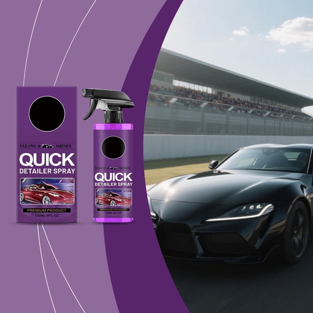 Spray de limpieza de recubrimiento cerámico para coches 120ml – Pulidor de carrocería y spray protector para el mantenimiento y detallado diario