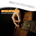 thumbnail image 1 of Regla Con Muescas En El Mástil De La Guitarra Regla Con Muescas En El Mástil De La Guitarra Herramienta de medición de borde recto de diapasón de regla con muescas de cuello de guitarra plateada, 1 of 5