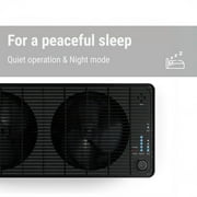 Stadler Form humidifier Oskar big, energy-saving evaporator, with automatic switch-off, night mode, for large rooms up to 1100 sq. ft., very quiet, black