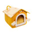 thumbnail image 4 of Cama para gatos suave y extraíble, lavable, para perros, cachorros y gatos L amarilla, 4 of 8