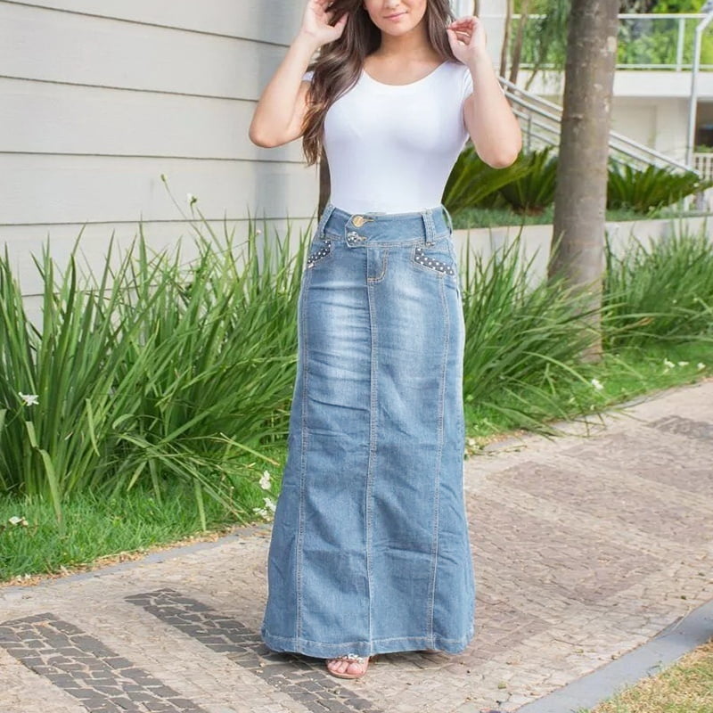 walmart jeans skirt
