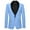 Light Blue, variant on Gyexs Boys Formal Jacket Solid Color Casual Wear Slim Fit Winter Coat Toddler Kids Blazers (Beige, 5-6 Years)