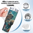 thumbnail image 3 of Pofeuu Underwater Swimming Guinea Pig Print 40oz Ice Bully With Handle And Straw Stainless Steel Vacuum Insulated Cup And 2 In 1 Straw Lid, 3 of 8
