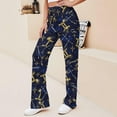 thumbnail image 2 of Top-kevin Zodiac Sign Gemini Women's Yoga Pants Wide Leg Loose Casual Straight Lace Up Pants Lounge Sweatpants, 2 of 7