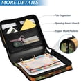 thumbnail image 3 of FORMRS Zipper Binder with Shoulder Strap 2-inch Ring 500 Sheet Capacity File Bag, Colorful Autumn Leaves, 3 of 5