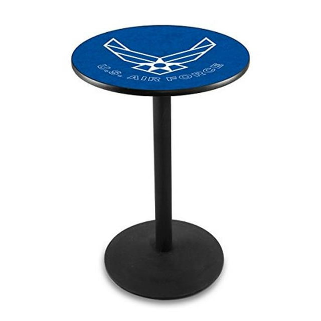 L214 Forces de l'Air des États-Unis 36 & quot; Haut - 36 & quot; Table de Pub Supérieure avec Finition Ride Noire