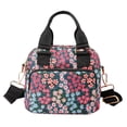 thumbnail image 2 of ibiyuan Large Tote Bags For Women Floral Print Nylon Adjustable Strap Crossbody Messenger Shoulder Bag for Women, Casual Travel Daily Handbag Birthday Gifts, 2 of 4