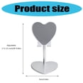 thumbnail image 3 of Desktop Foldable Metal Phone Holder Heart Shaped Tablet Mount Support Adjustable Angles Shockproof For Watching Videos, 3 of 9