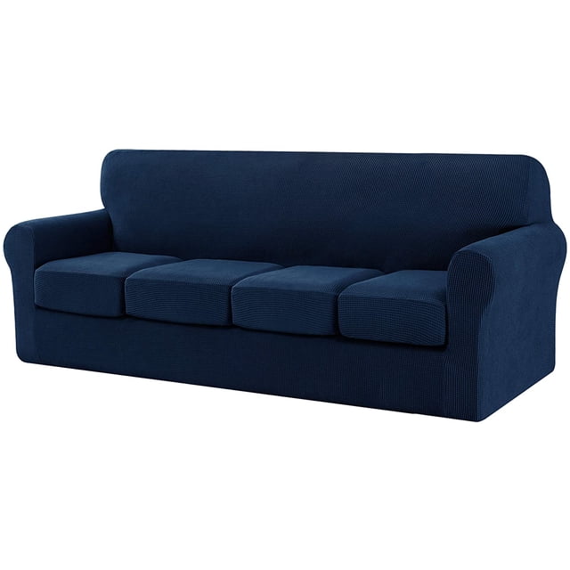 CHUN YI Housse de Canapé avec Housse de Coussin Séparée Extensible à Carreaux
