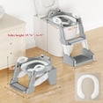 thumbnail image 2 of 2‑in‑1 Foldable Toddler Potty Training Seat with Step Stool Ladder, Anti‑Slip Toilet Trainer with Splash Guard Urinal for Boys Girls, Universal Fit Standard Elongated Toilets, 2 of 8