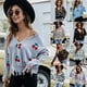 thumbnail image 2 of Jersey europeo y americano para mujer, suéter corto holgado con cuello en V, nuevo suéter con borlas para otoño e invierno 2023, 2 of 4