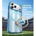 thumbnail image 4 of TORRAS Football Limited Edition Ostand Q3 Air for iPhone 17 Pro Max Case with 360 Magnetic Stand, Fit for MagSafe, Mil-Grade Drop Tested, Camera Control Button, Pampas Eagle, 4 of 6