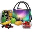 thumbnail image 3 of Honeii Northern Lights Print Cooler Bag Insulated, Large Leakproof Soft Sided Portable Cooler Bag,Lunch Box Lunch Bag, 3 of 6