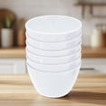 thumbnail image 5 of 8 oz 6-Pack Stackable White Ceramic Bowls Set -  Microwave & Dishwasher Safe, Durable Porcelain Cereal, Soup, Salad & Prep Bowls, 5 of 5