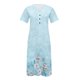 thumbnail image 4 of ICHUANYI Clearance Fashion Women Summer Printing Causal V-Neck Button Short Sleeve Vacation Pockets Dress(Blue, XL) ICHUANYI WER2023081001733, 4 of 4