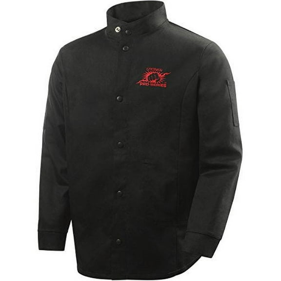 Steiner Pro-Series Weldlite Flame-Retardant Cotton Welding Jacket X-Large Black