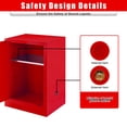 thumbnail image 2 of Industrial Chemical Safety Cabinet – Red 4 Gallon Flammable Liquid Storage, CE & OSHA Compliant, Double-Walled Steel with 3-Point Locking System, Fire Safety Cabinet for Gasoline, Alcohol, Glue, 2 of 8