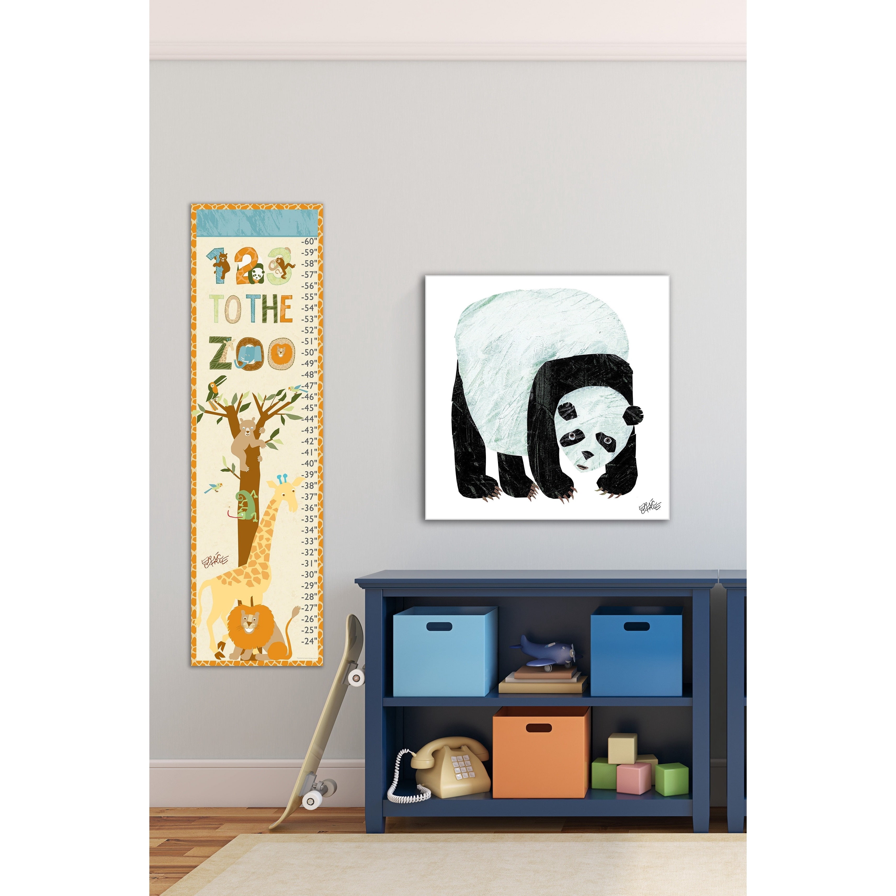 Marmont Hill 'Go To The Zoo' by Eric Carle Painting Print on Wrapped Canvas