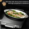 thumbnail image 4 of OIUR Stainless Steel Roasting Pan with Handles Oval Grilled Fish Pan Multifunctional Baking Pan for Grilled Fish Turkey Lasagna, 4 of 6