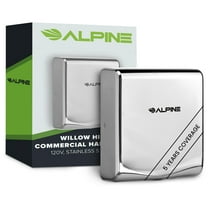 Alpine Commercial Hand Dryer with HEPA Filter, 8 Seconds Extreme Speed Electric Hand Dryer for Home Bathroom / Restaurant with Heat & Speed Control - ADA Compliant (120V Chrome)