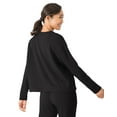 thumbnail image 3 of Hanes Originals Comfywear Women's French Terry Crewneck Pullover Black M, 3 of 4