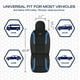 thumbnail image 4 of Fundas para asientos de coche Skechers Memory Foam Air Cool Mesh Blue, 4 of 6
