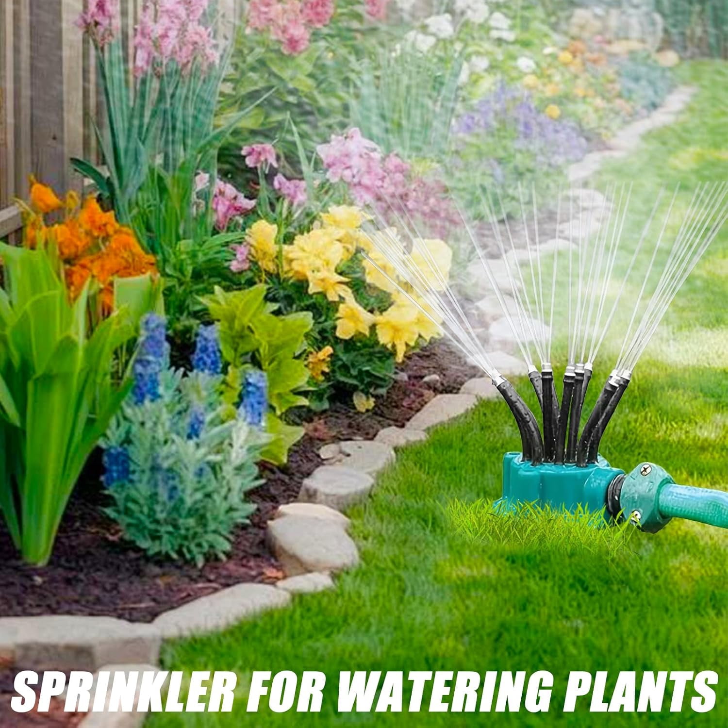 360° Coverage Precision Garden Irrigation Sprinkler, Lawn Sprinkler for Large Area Watering, Yard, Grass, Backyard & Patio