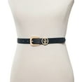 thumbnail image 3 of Giani Bernini Women's Designer Logo Keeper Belt Navy Small w 32" w1", 3 of 4