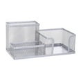thumbnail image 1 of Mesh Desk Organizer - 3 Grid Metal Iron Pen Holder Office Stationery Storag GXJ, 1 of 8