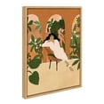 thumbnail image 2 of Kate and Laurel Sylvie Mediterranean Life Framed Canvas Wall Art by Alja Horvat, 18x24 Natural, Decorative Midcentury Art Print for Wall, 2 of 6