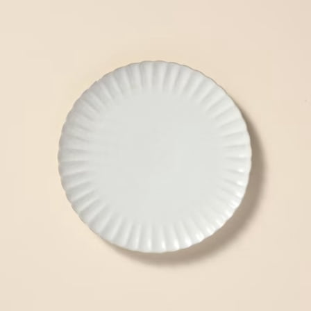 8.5" Scalloped Edge Stoneware Salad Plate
