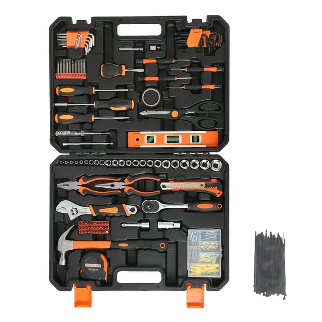 247-Pcs Multifunctional Home Tool Kit, General Repair Tool Set, Auto Tool Kit, Mechanic Hand Tool with ToolBox Storage Case, Suitable for Handyman