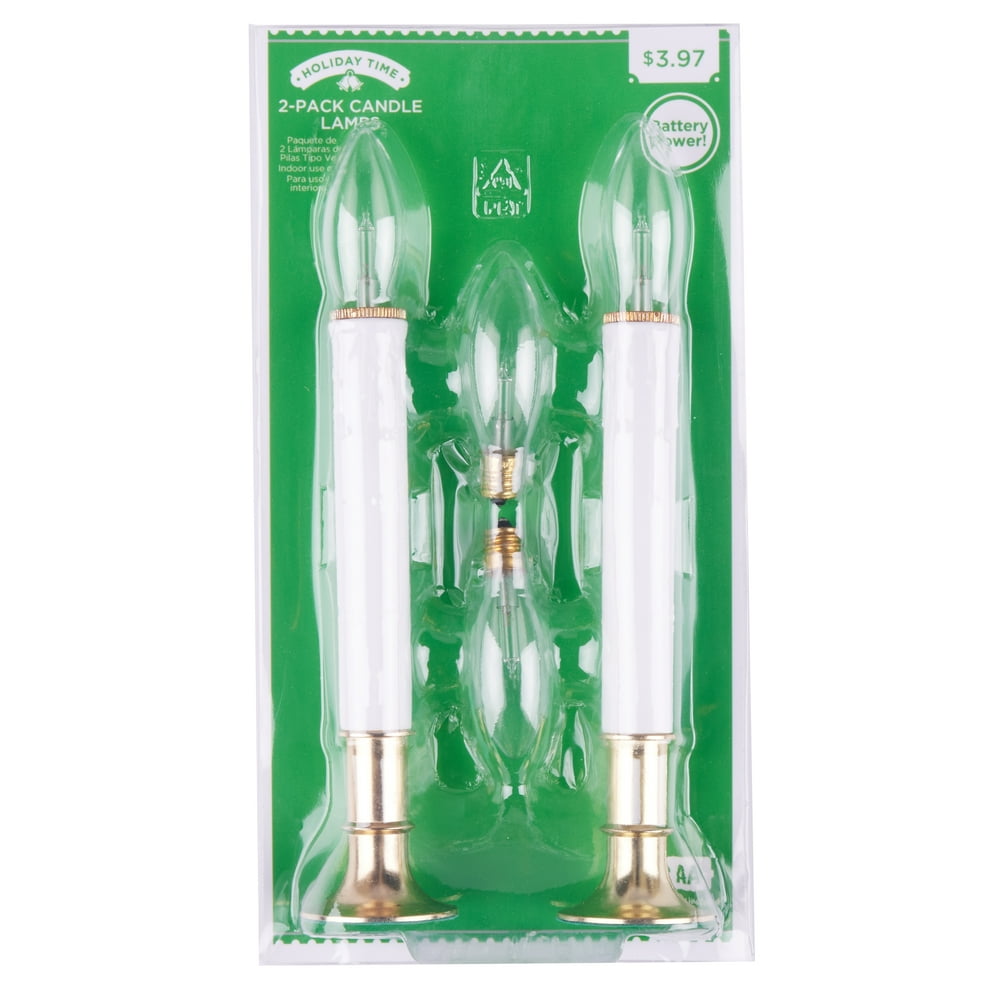 Holiday Time Battery Operated Candle, 2 pk
