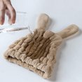thumbnail image 3 of Dry Hair Cap Absorbent Fast Drying Rabbit Ears Hair Turban Hair Wrap for Adults, 3 of 8