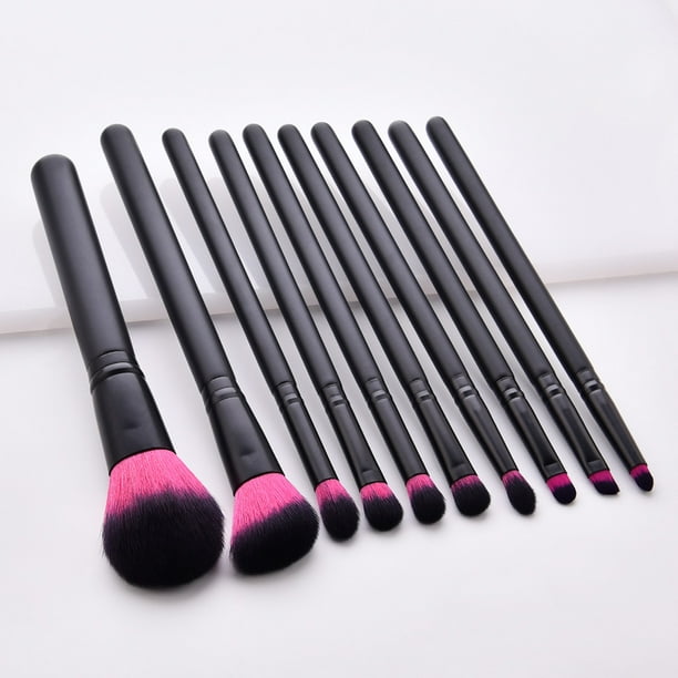 Set de brochas de maquillaje para sombras de ojos y cejas (12 piezas)