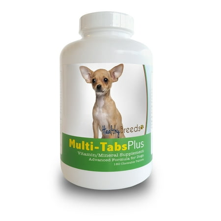 Healthy Breeds Dog Multi-Tab Vitamin and Mineral Supplement for Chihuahua, 180 Chews