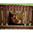 thumbnail image 4 of Carolines Treasures DAC4173PW1414 14 x 14 in. Yorkshire Terrier Yorkie & Santa Claus Throw Pillow, 4 of 5