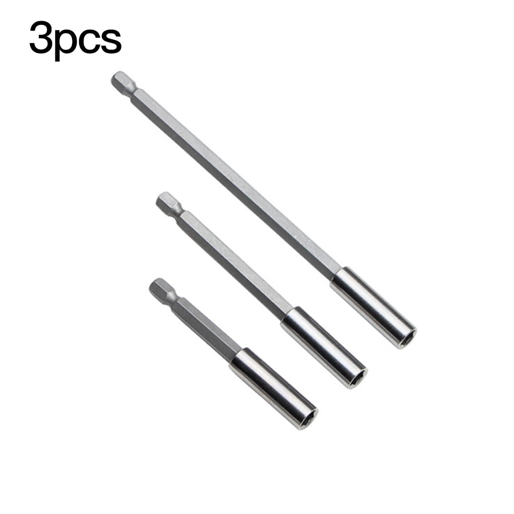 3 Pieces 1/4 Inch Hex Shank Bar Socket Screwdriver Bit 2/4/6Inch Length Set 