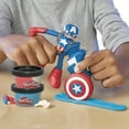 thumbnail image 4 of Play-Doh Marvel Captain America Stamping Shield Action Figure Super Hero Toy for Kids 4+, 4 of 9