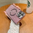 thumbnail image 4 of Compatible with iPhone 12 Pro Case Magsafe Glitter,Bling Luxury Cute Flexible Magnetic Phone Case Camera Protection Shockproof Women for iPhone 12 Pro Case 6.1 inch-Pink, 4 of 13