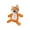 Orange Fox, variant on Dog Toys Puppy Toys Cute Squeaky Elephant Dog Toy with Crinkle Paper Stuffed Plush Animal to Keep Them Busy for Small Medium Large Dogs 9.8 Inches