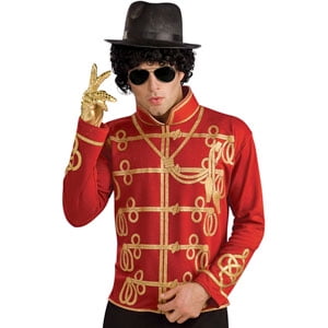 Michael Jackson Men's Military Jacket Costume Medium Red