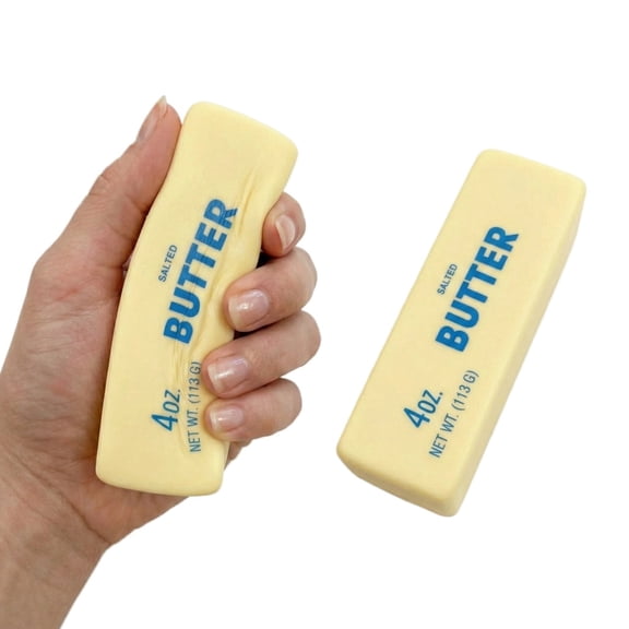 Slow Rising Squishing Butter Stick, Sticky Butter Sticks Squeeze Toys, Realistic Food Squishies Fidget Toys for Decompression Anxiety Relaxation