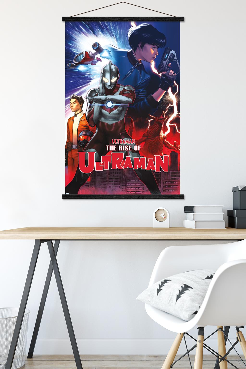The Rise of Ultraman - Cover #2 by Jorge Molina Wall Poster with Magnetic Frame, 22.375" x 34"