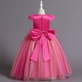 thumbnail image 4 of Wavsuf Flower Girls Dress Nets Sequins Hot Pink Princess Dress Size 11-12 Years, 4 of 5