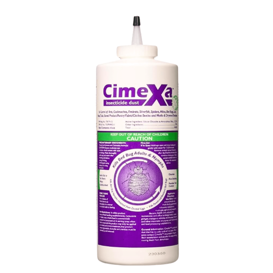 CimeXa Insecticide Dust – Long-Lasting, Odorless Silica Dust for Bed Bugs, Fleas, Ticks & Crawling Insects – 4 oz Bottle | Includes Puffer | Premium USA Supply Gloves for Safe Eradication